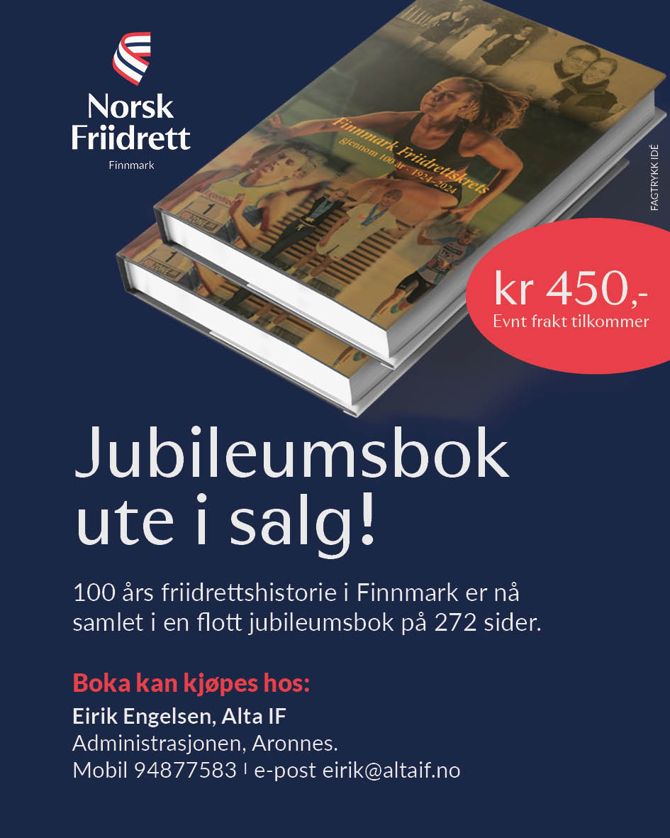 KLUBBENE I FINNMARK FRIIDRETTSKRETS KAN FÅ GRATIS BOK