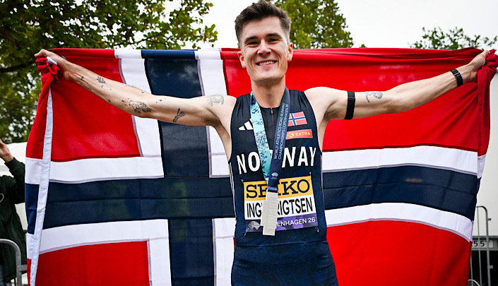 VM-sølv til Jakob på 5km gate i København