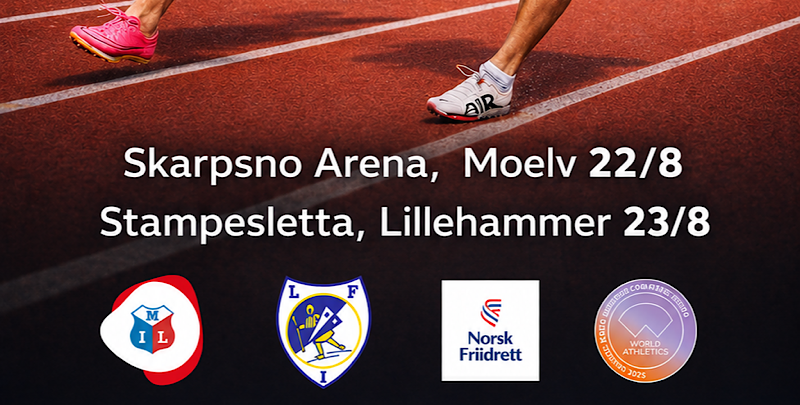 Moelven arrangerer UM og NM stafetter 22.august.