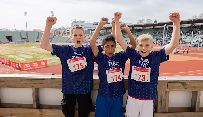 TINEstafetten samler 100 000 elever over hele landet