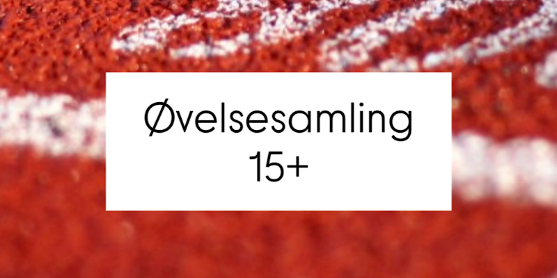 Øvelsesamling 15+ i diskos søndag 1. november