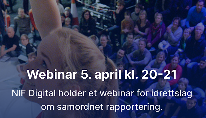 Webinar for idrettslag om samordnet rapportering