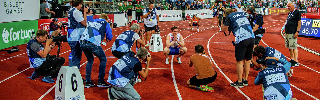 Akkreditering Diamond League og internasjonale mesterskap