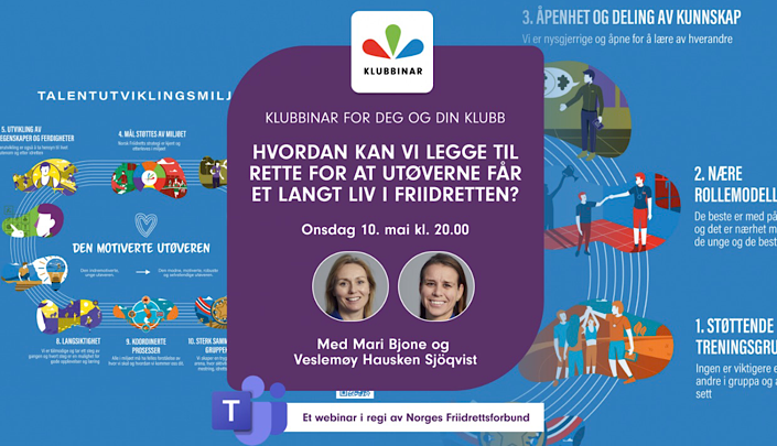 Norges Friidrettsforbund med spennende klubbinar 10. mai