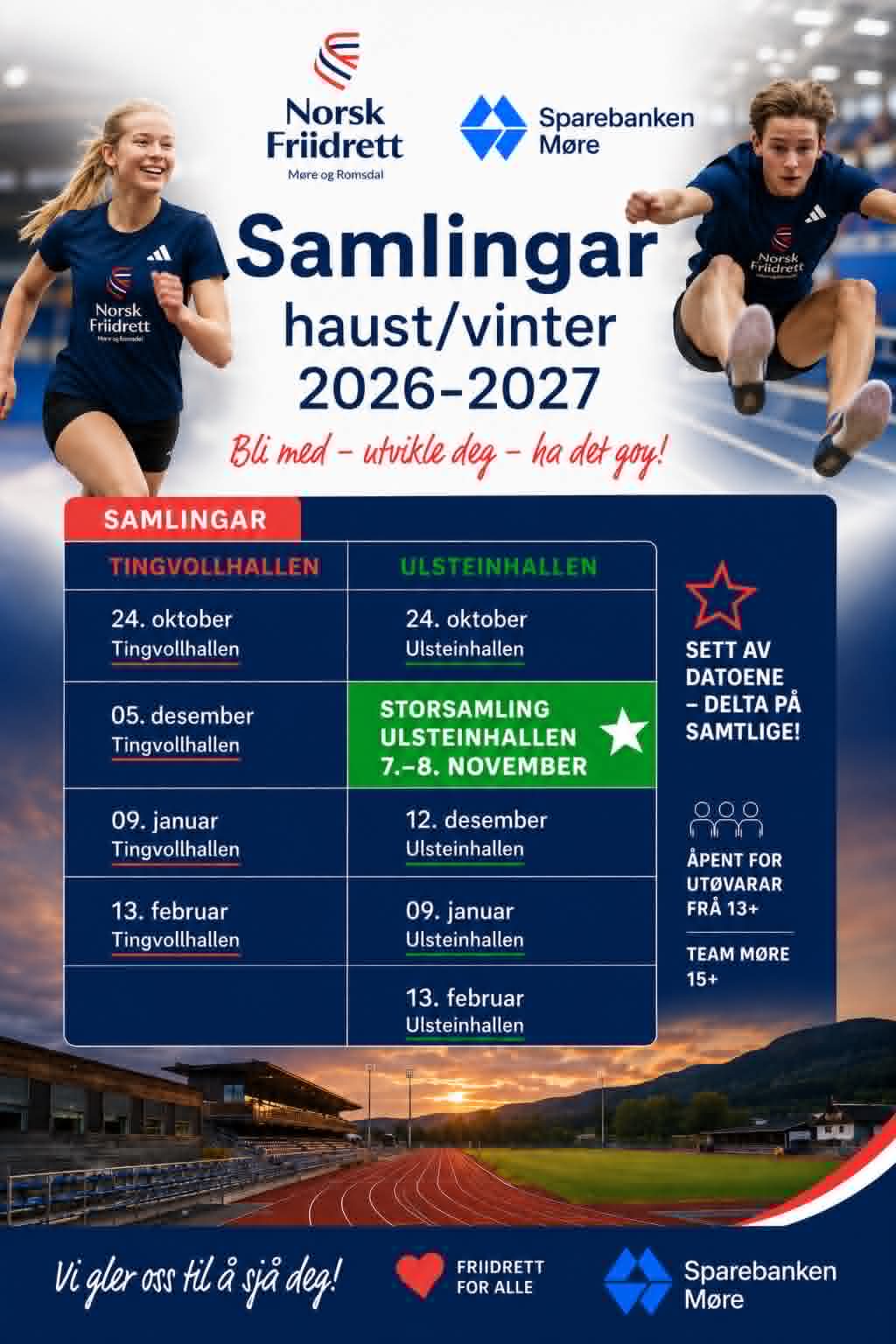 Sett av datoar for samlingar haust/vinter sessongen allereie no!
