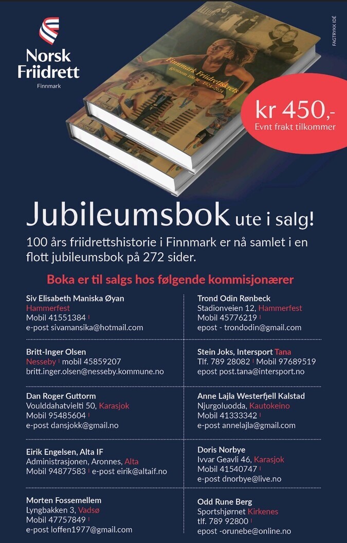 Jubileumsboka Finnmark FIK