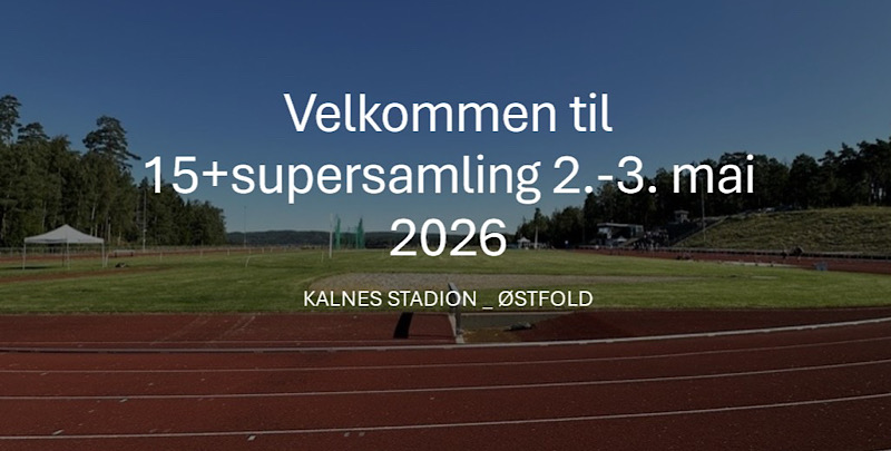 Velkommen til Supersamling 15+ på Kalnes stadion