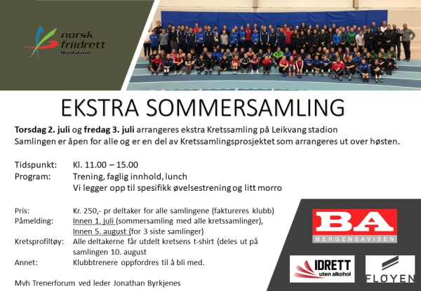 Kretstreninger med sommersamling