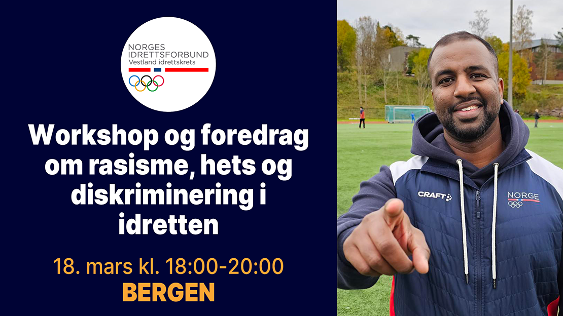 Vestland idrettskrets inviterer til workshop og foredrag