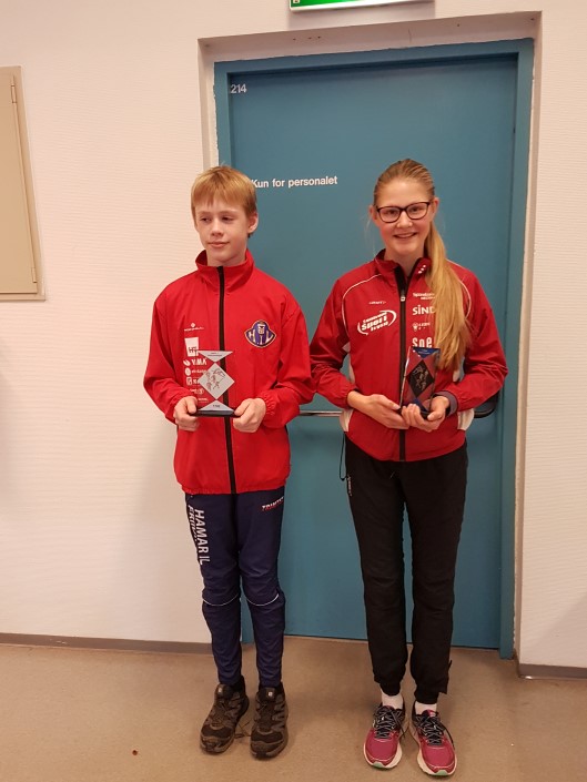 Magnus og Hanna vant Mizuno Ungdomscup 2017