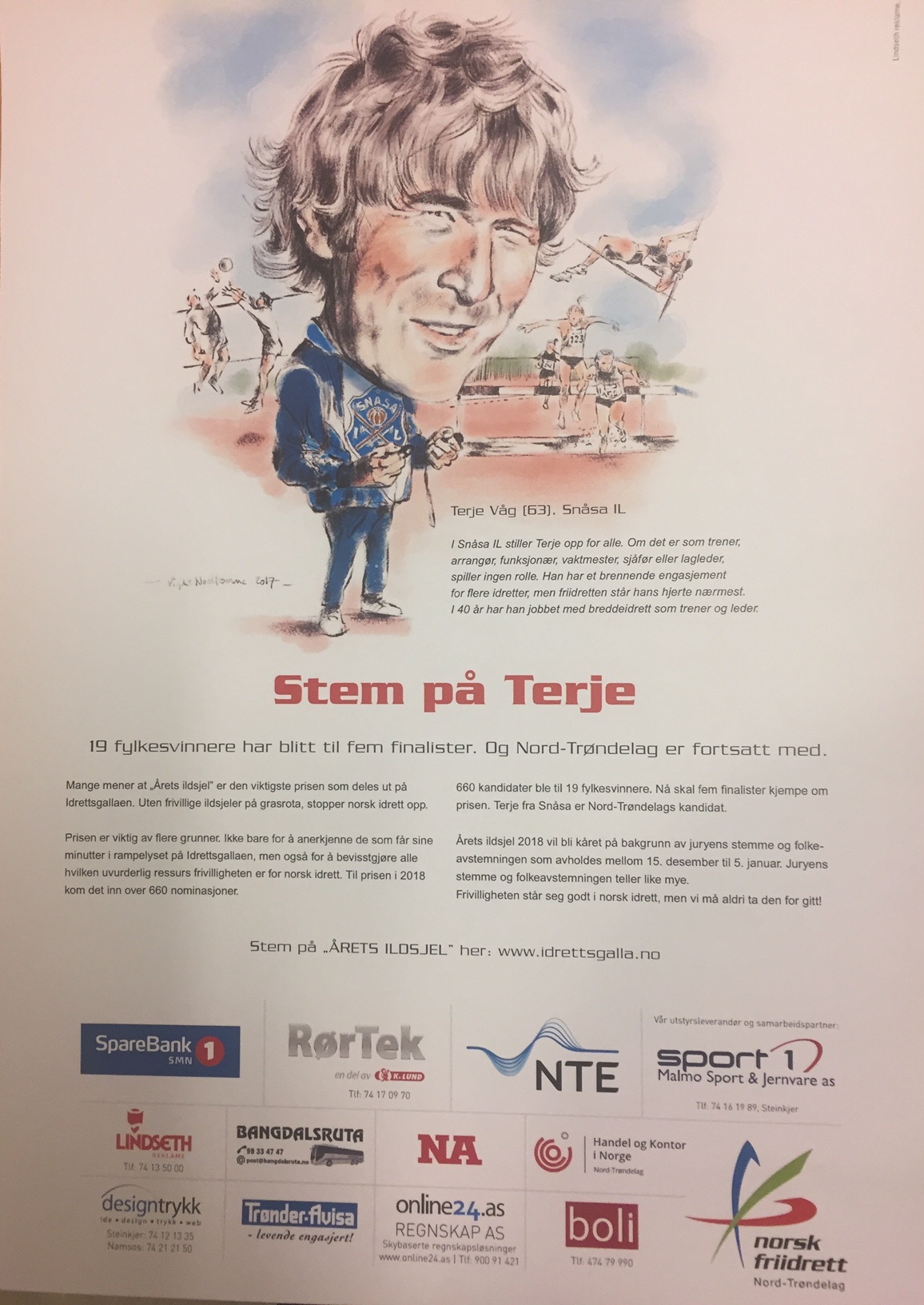 Stem Terje - Årets ildsjel!