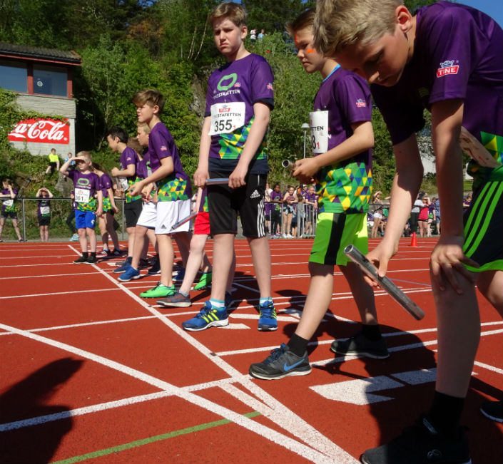 Topp innsats i Tinestafetten 2016