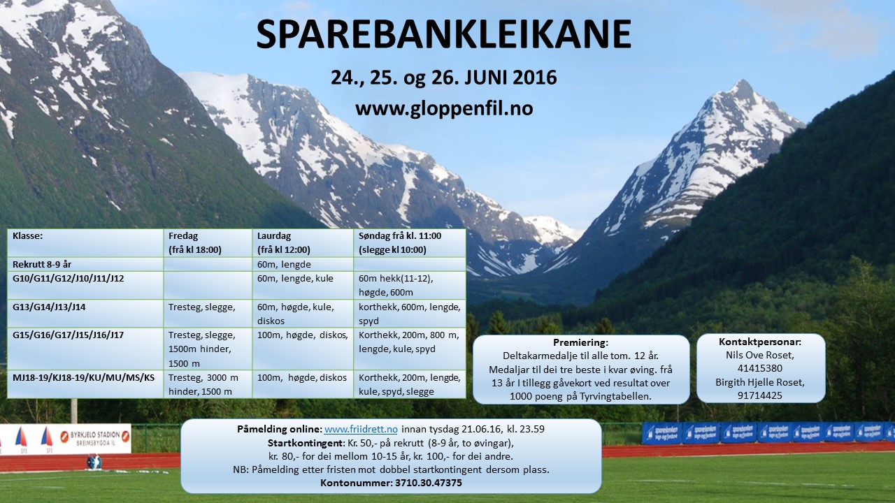 Bli med på Benditsamling før Sparebankleikane